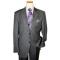 Steve Harvey Classic Collection Grey/Lavender Super 120's  Suit 6708